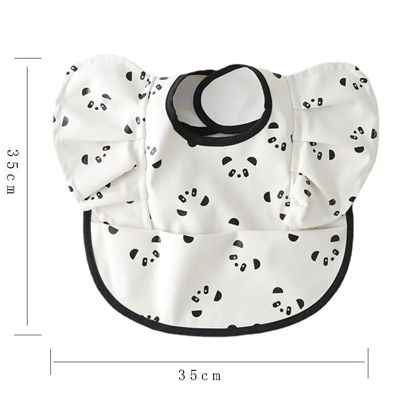 Baby Meal Pocket Waterproof Bib with Angel Wing Design