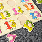 Mushroom Puzzle Board for Kids - Montessori Wooden Toy