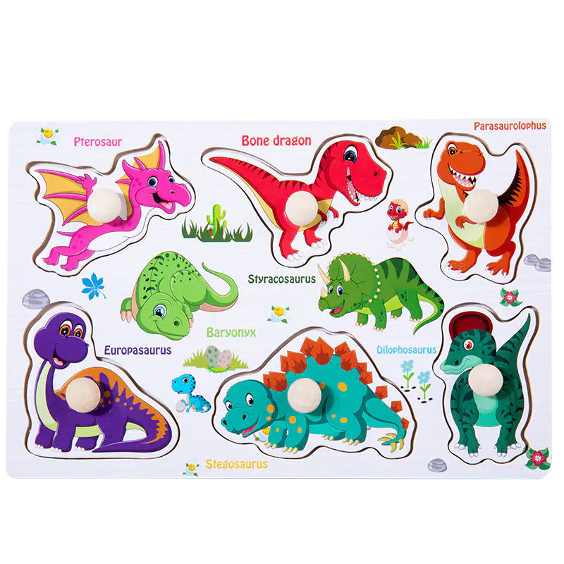 Wooden 3D Animal Puzzle Toy for Early Learning