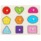 Mushroom Puzzle Board for Kids - Montessori Wooden Toy
