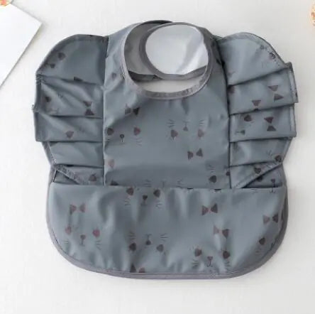 Baby Meal Pocket Waterproof Bib with Angel Wing Design