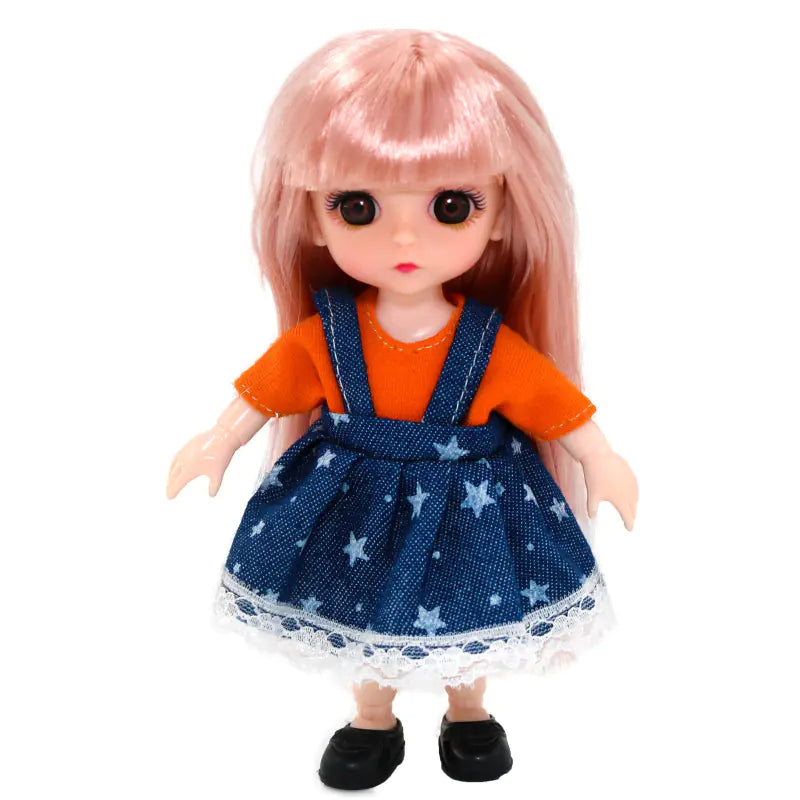 16-17cm Casual Dress Set for 6-inch Doll with Joints