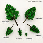 Série Árvore de Choupo Modelo de Decoração de Paisagem em Miniatura