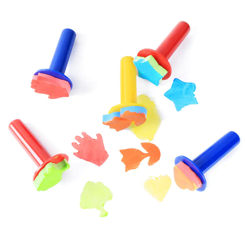 Children's Sponge Painting Brush for Art DIY Activities