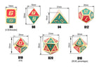 Metal Dice Set for RPG - 7 Dice with Bag