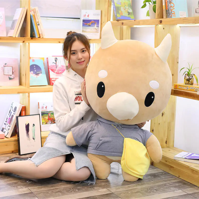 Jin Secretary Plush Cow Doll - Stuffed Toy Figure