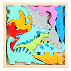 3D Cartoon Animal Wooden Puzzle for Early Learning