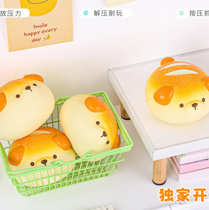 Cheese Dog Cake Slow Rebound Stress Toy for Desk