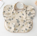 Baby Meal Pocket Waterproof Bib with Angel Wing Design