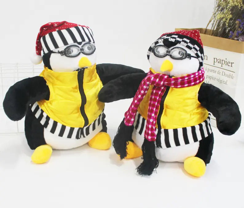 Penguin Plush Toy from Domestic Fabric (Friends Theme)