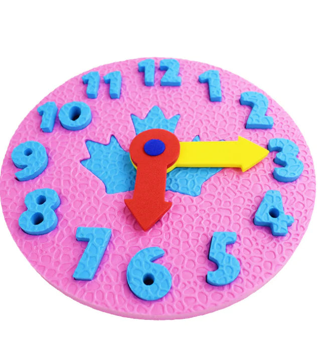 EVA Clock Puzzle Blocks for Time Learning (Gift Set)