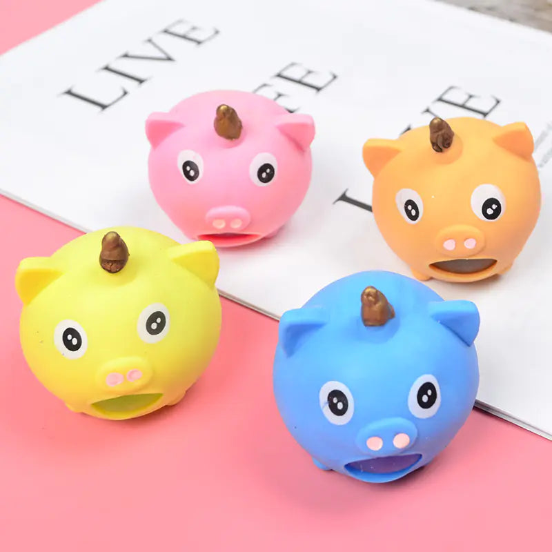 Cute Unicorn Squeeze Toy with Music and Bubble Effects