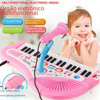 37-Key Electronic Piano Toy with Microphone for Kids