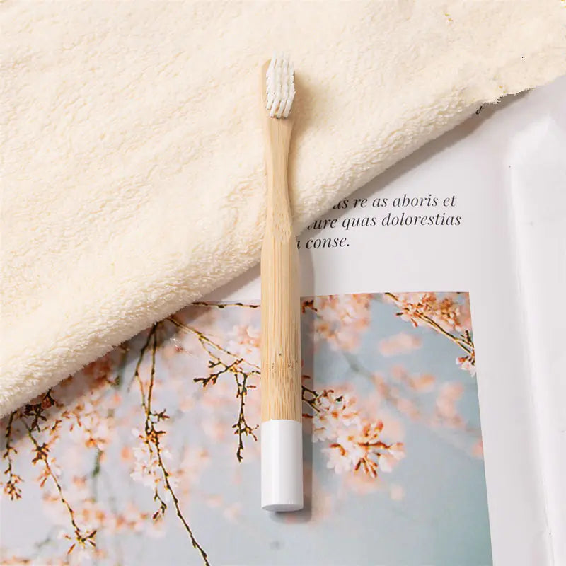 Children's Bamboo Toothbrush with Soft Charcoal Bristles