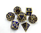 Metal Dice Set for RPG - 7 Dice with Bag