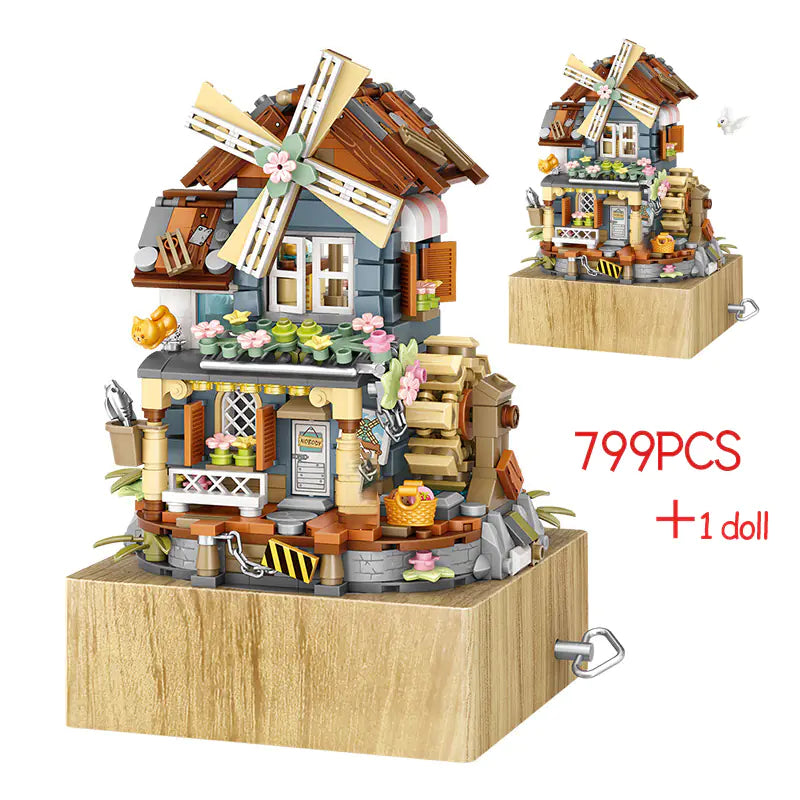 Windmill House Sound Box Building Block Set