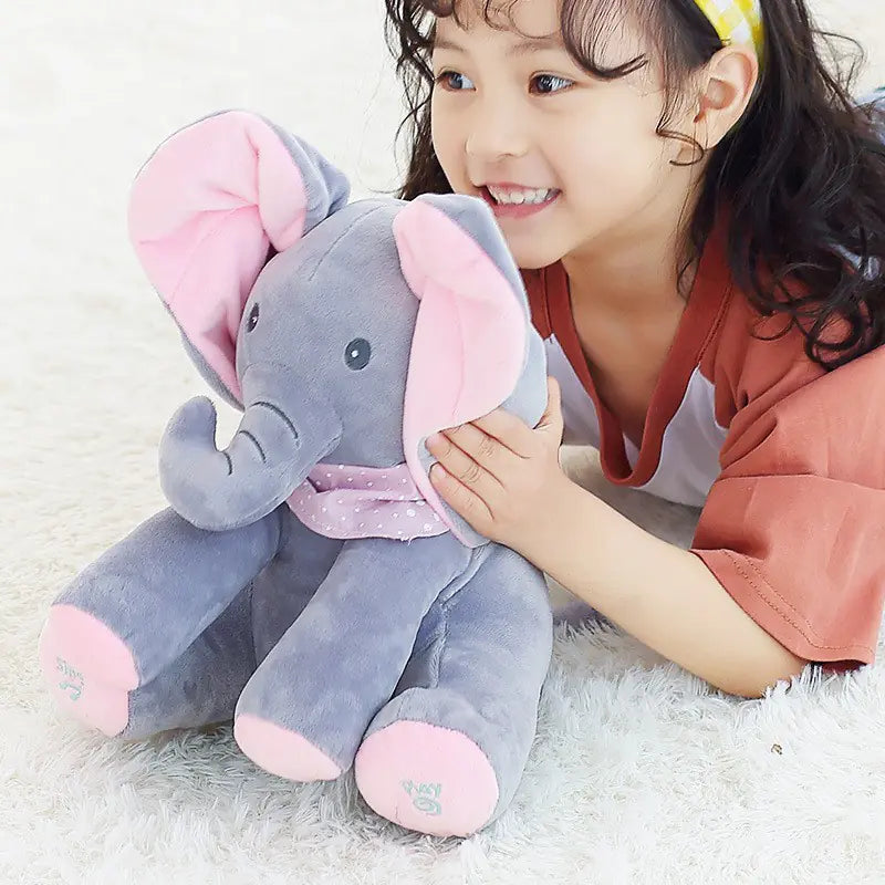 Customizable Musical Plush Elephant for Kids