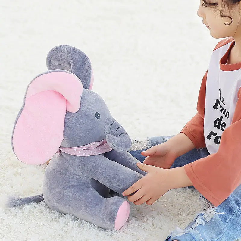 Customizable Musical Plush Elephant for Kids