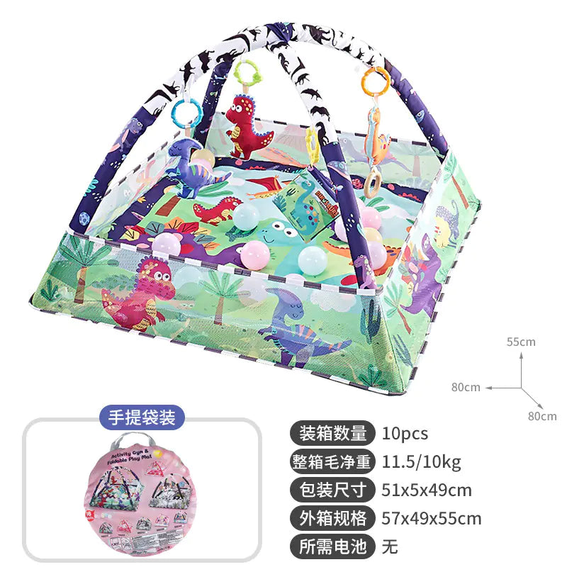 Baby Play Gym with Ocean Balls and Activity Fence