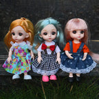 16-17cm Casual Dress Set for 6-inch Doll with Joints