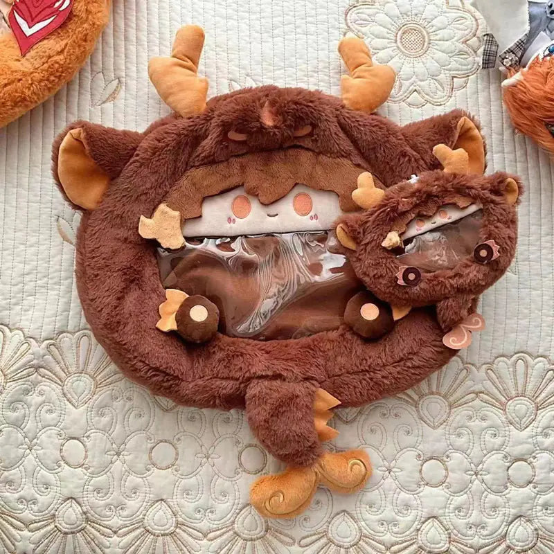 Genshin Impact Plush Doll and Shoulder Bag Set