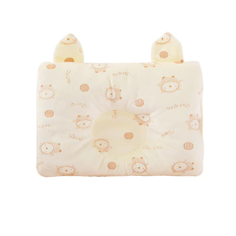Adjustable Baby Head Shaping Pillow with Cartoon Design