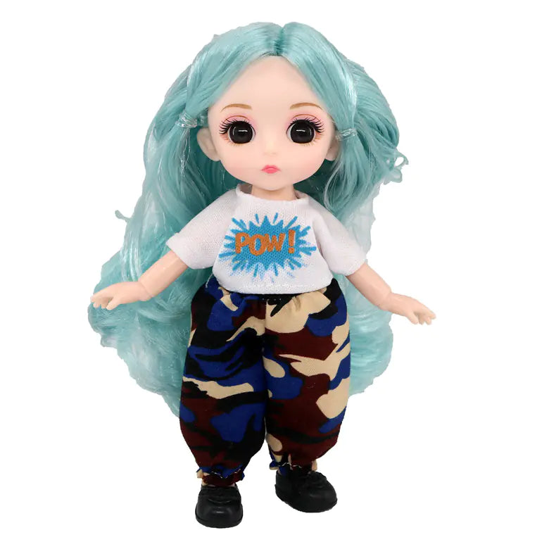 16-17cm Casual Dress Set for 6-inch Doll with Joints