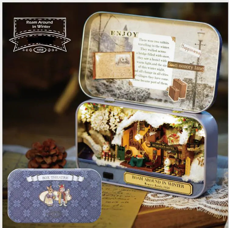 Frozen Box Theater DIY Model House Toy Gift