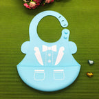 Silicone Waterproof Adjustable Cartoon Bibs for Kids