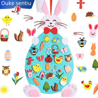 Easter DIY Felt Bunny Decoration for Kids (Cross-Border)