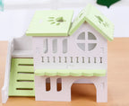 Large Double-Layer Wooden Villa Hamster Toy House
