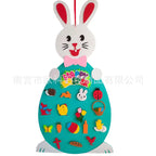 Easter DIY Felt Bunny Decoration for Kids (Cross-Border)