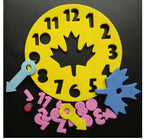 EVA Clock Puzzle Blocks for Time Learning (Gift Set)