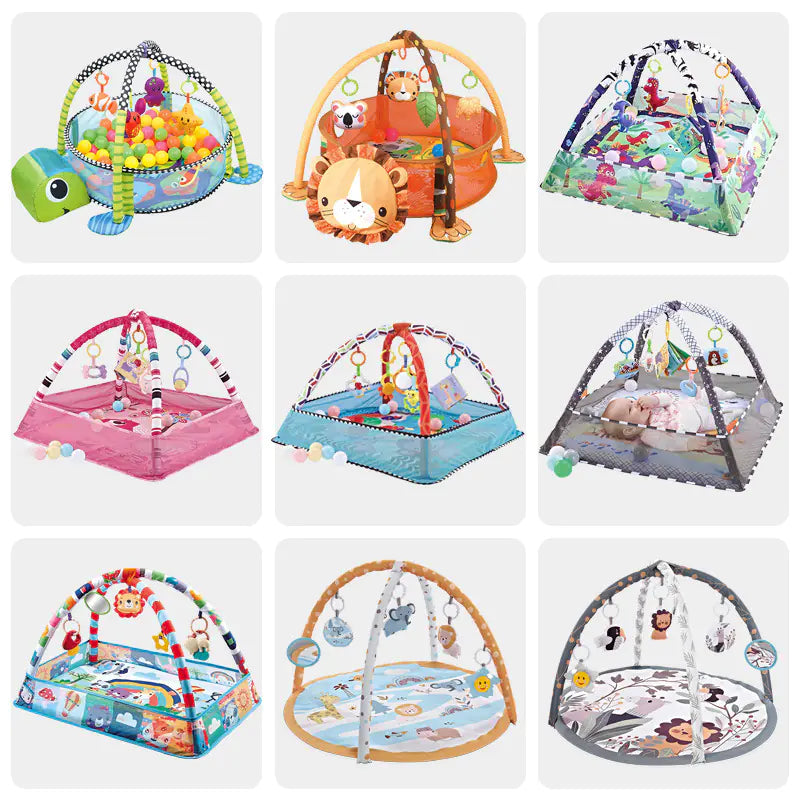 Baby Play Gym with Ocean Balls and Activity Fence