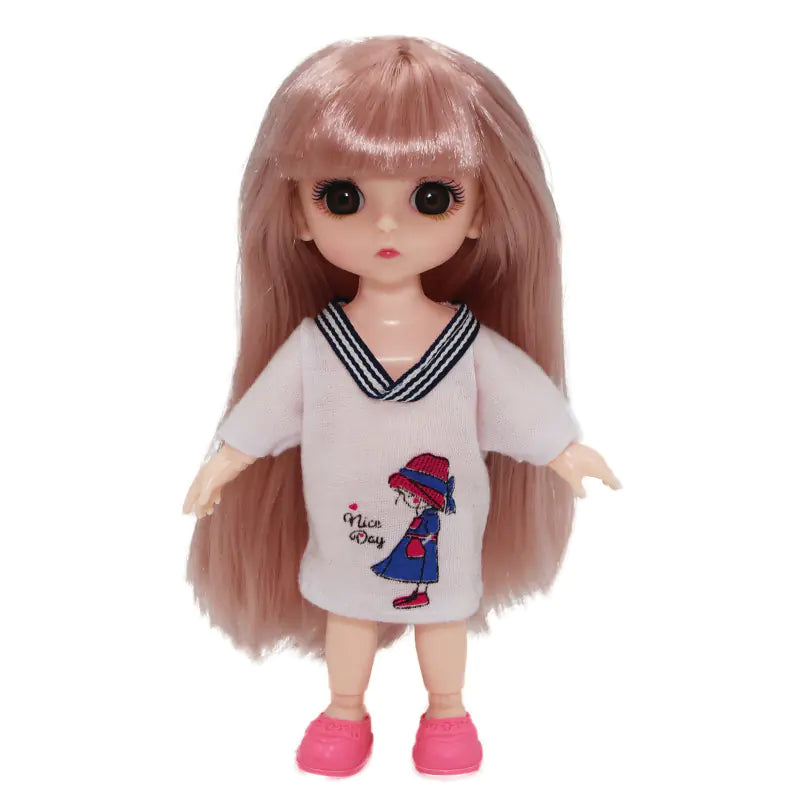 16-17cm Casual Dress Set for 6-inch Doll with Joints