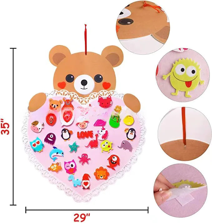 Easter DIY Felt Bunny Decoration for Kids (Cross-Border)